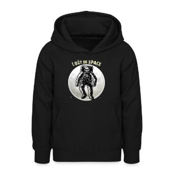 Lost in Space - Teen Hoodie - black - Front - AI Model Teenager Male light (155cm)