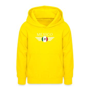 Mexiko - Teenager Hoodie - Gelb - Vorne - AI Model Teenager Male dark (155cm)