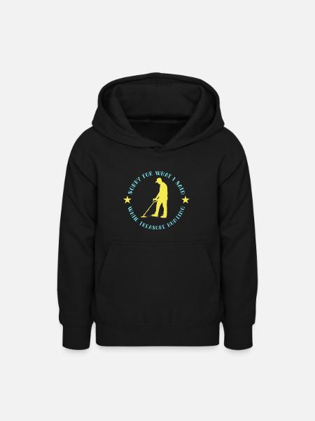 Schatzsucher Schatzsuche Metaldetektor - Teenager Hoodie - Schwarz