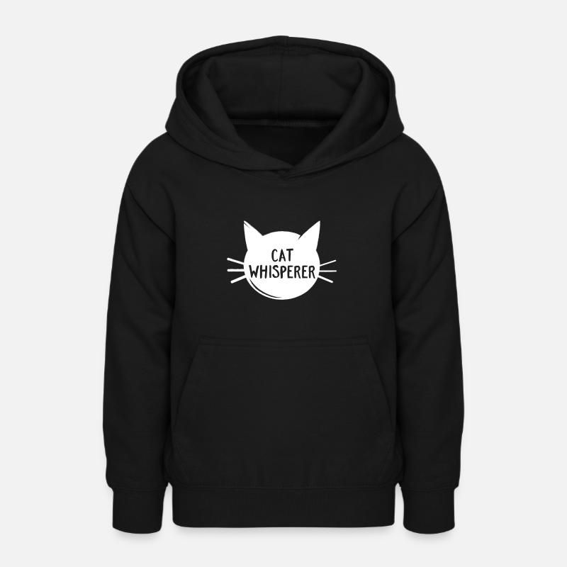 Chuchoteur de chat - Sweat à capuche Ado - noir