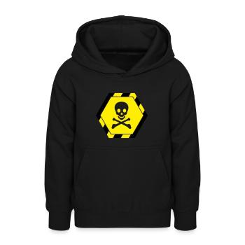Totenkopf - Teenager Hoodie - Schwarz - Vorne - AI Model Teenager Male light (155cm)