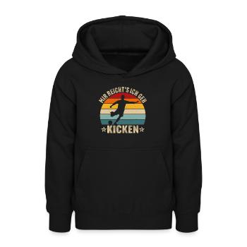 Mir reicht's ich geh kicken fußball fußballer - Teenager Hoodie - Schwarz - Vorne - AI Model Teenager Male light (155cm)