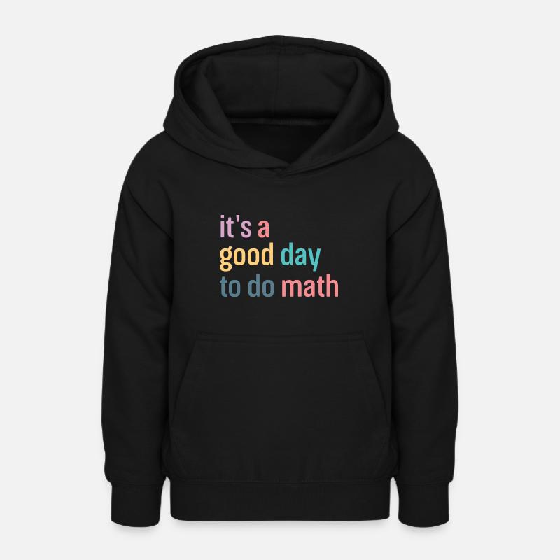 Math Mathématiques Mathématicien École Nerd Cadeau - Sweat à capuche Ado - noir