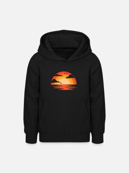 Sonnenuntergang - Teenager Hoodie - Schwarz