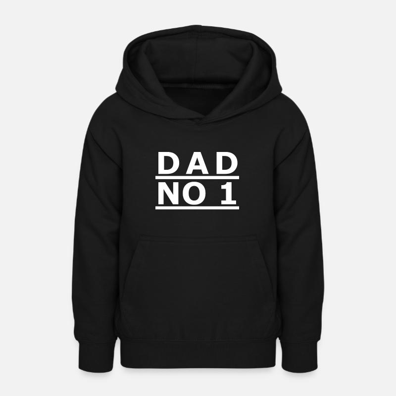 PAPA N° 1 - Sweat à capuche Ado - noir