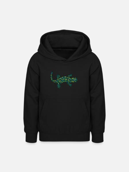 Reptil - Teenager Hoodie - Schwarz