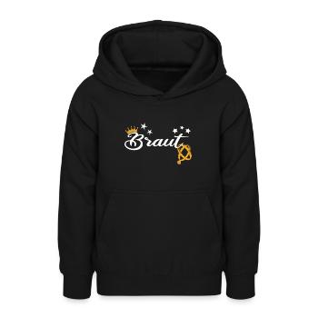 Braut ist Königin Ich bin die Braut - Teenager Hoodie - Schwarz - Vorne - AI Model Teenager Male light (155cm)