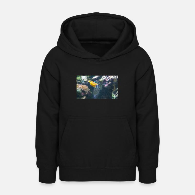 Poisson - Sweat à capuche Ado - noir