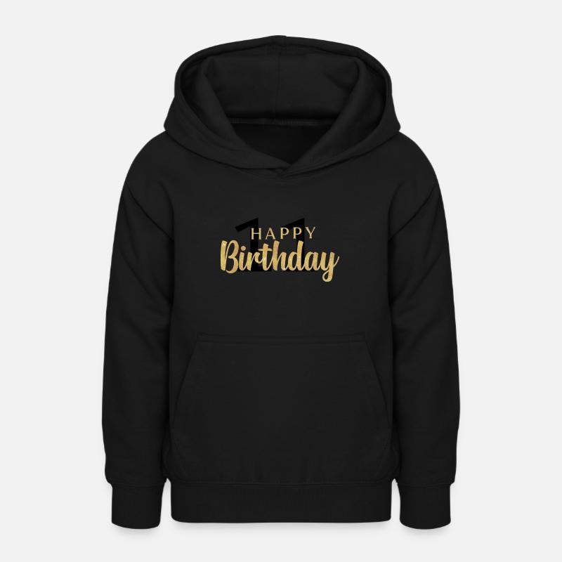 Joyeux anniversaire 11 - Sweat à capuche Ado - noir