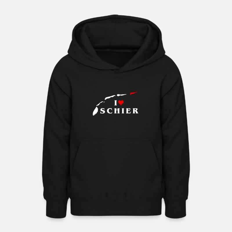 J’aime Schier - Sweat à capuche Ado - noir