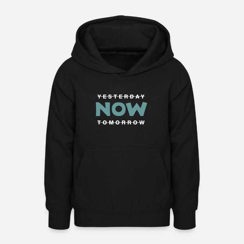 Maintenant, vivez dans l’ici et maintenant - Sweat à capuche Ado - noir