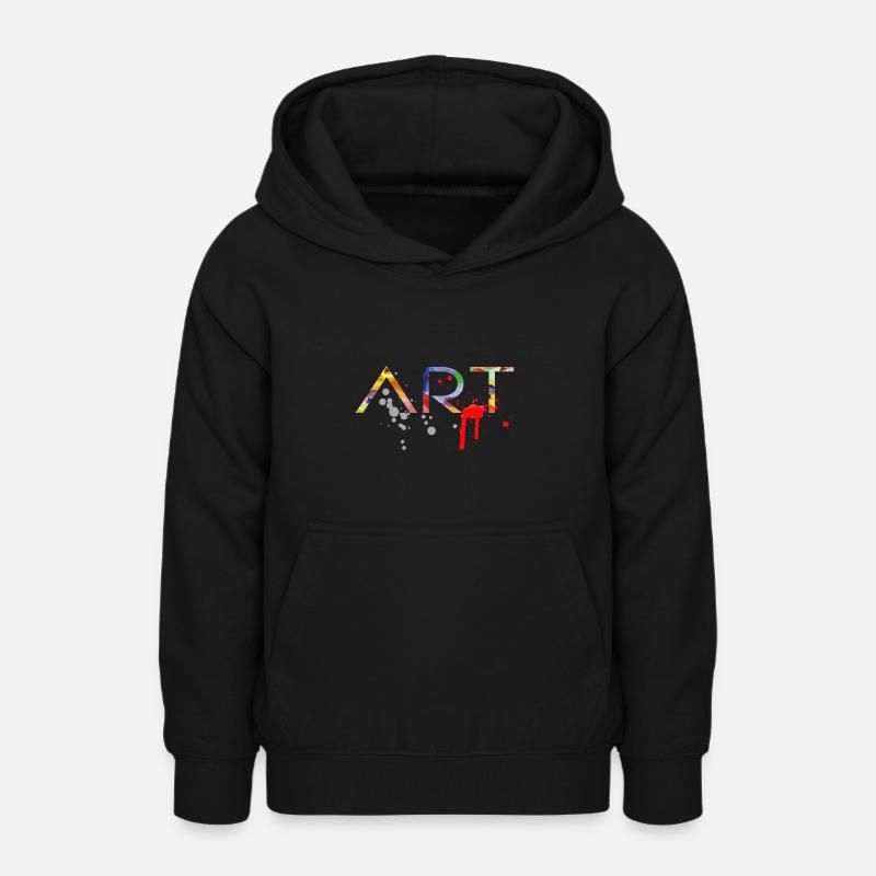 ART - Sweat à capuche Ado - noir