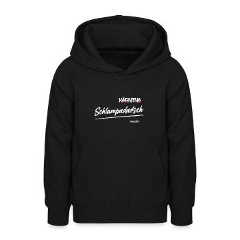 Kärntner Mundart Schlampadadsch - Teenager Hoodie - Schwarz - Vorne - AI Model Teenager Male light (155cm)
