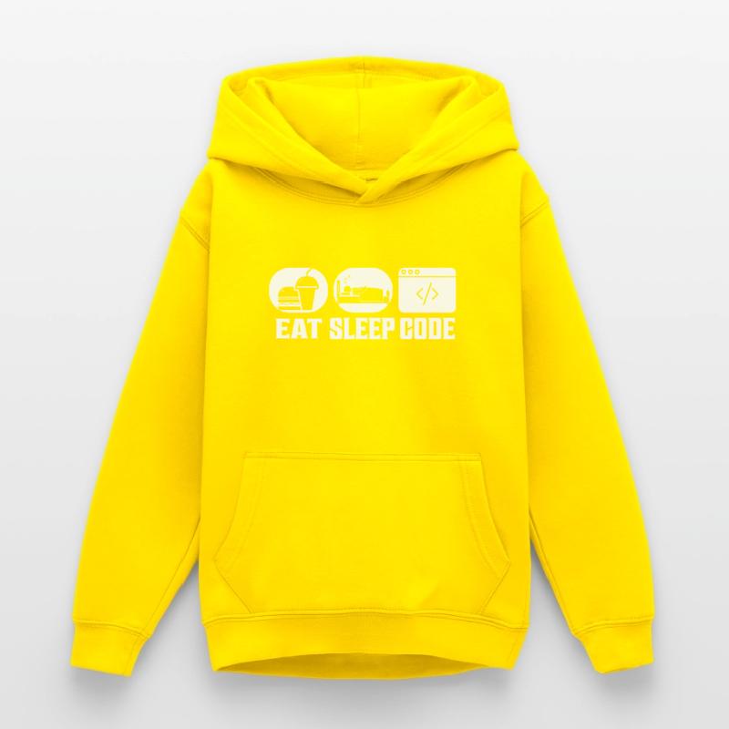 Eat Sleep Code Software Coding Teen Hoodie