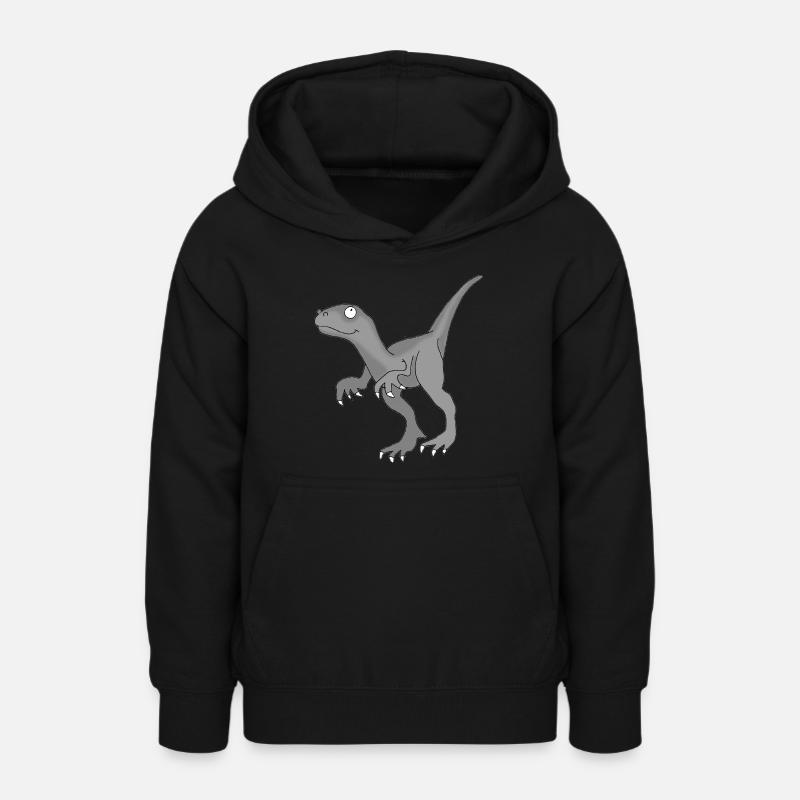 Dino 2 - Sweat à capuche Ado - noir