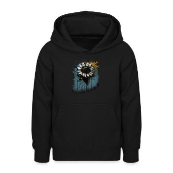Gänseblümchen - Teenager Hoodie - Schwarz - Vorne - AI Model Teenager Male light (155cm)