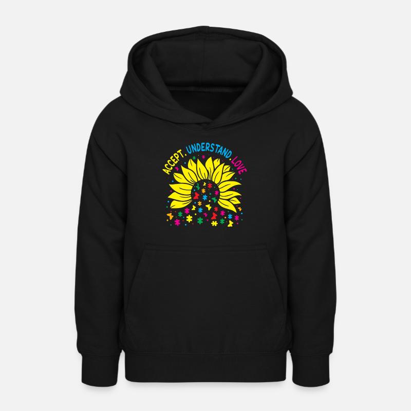 Sensibilisation à l’autisme - Sweat à capuche Ado - noir