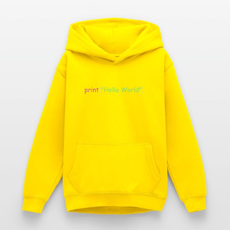 Hello World programming Python C++ C # Teen Hoodie