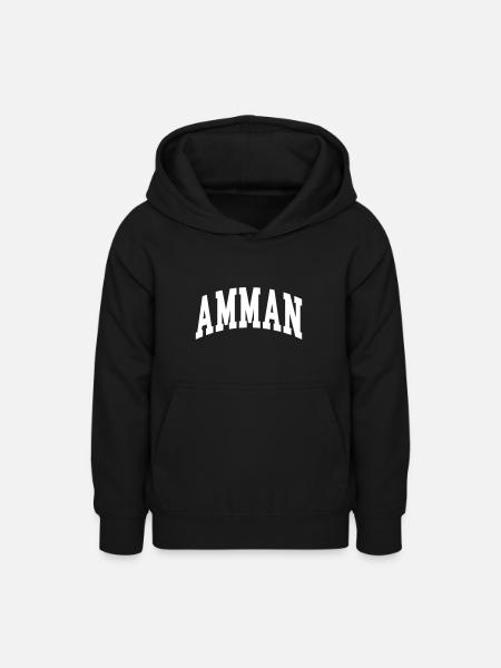 Amman - Teenager Hoodie - Schwarz
