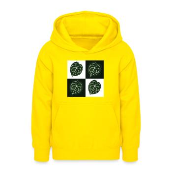 Anthurium Clarinervium - Teenager Hoodie - Gelb - Vorne - AI Model Teenager Male dark (155cm)