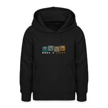 Oballons Sky Fun Air - Sweat à capuche Ado - noir - Devant - AI Model Teenager Male light (155cm)