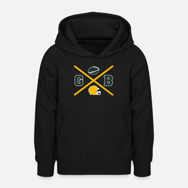 Croix de Green Bay - Sweat à capuche Ado - noir