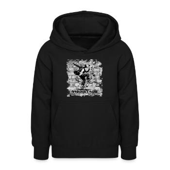 Freestyle - Teen Hoodie - black - Front - AI Model Teenager Male light (155cm)