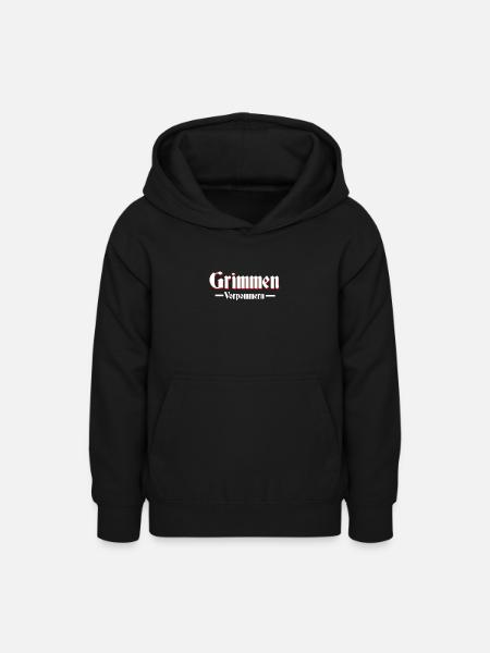 grimmen altdeutsche Schrift - Teenager Hoodie - Schwarz