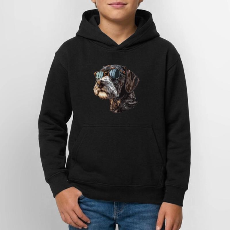 German Wirehaired, German Wirehaired Pointer, Dog Teen Hoodie