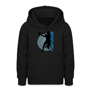 Spirale Handballer - Teenager Hoodie - Schwarz - Vorne - AI Model Teenager Male light (155cm)