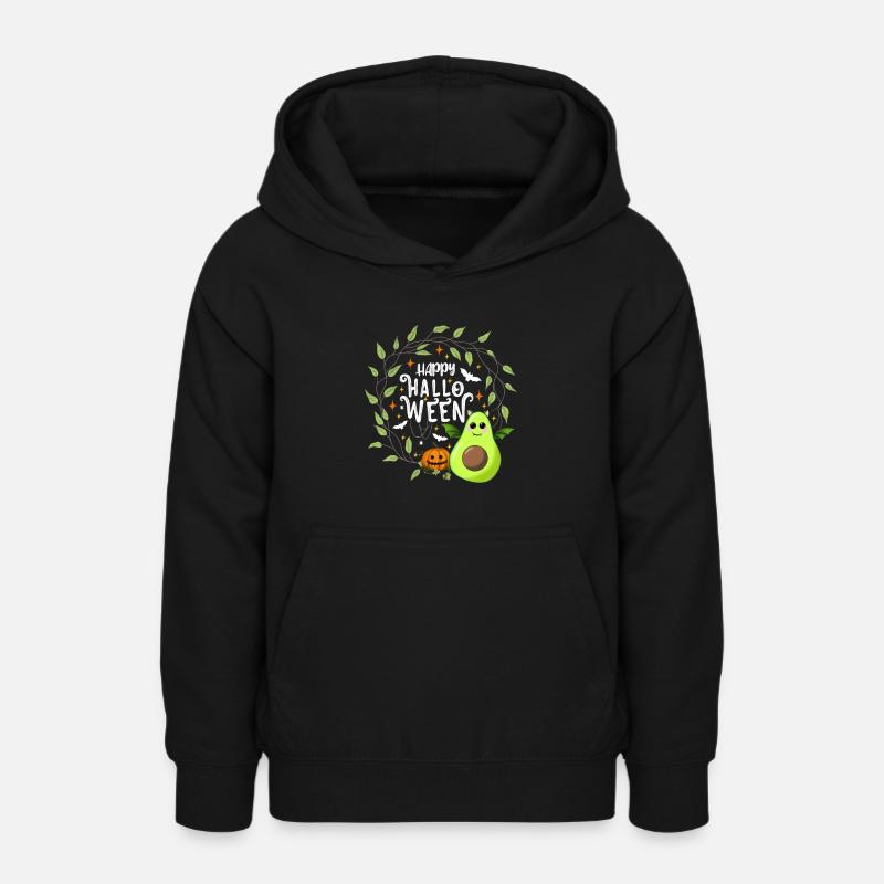 Joyeux Halloween Avocat blanc - Sweat à capuche Ado - noir