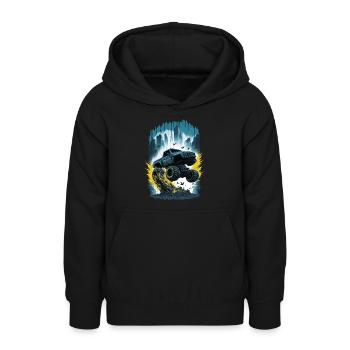 Monstertruck Stadt - Teenager Hoodie - Schwarz - Vorne - AI Model Teenager Male light (155cm)
