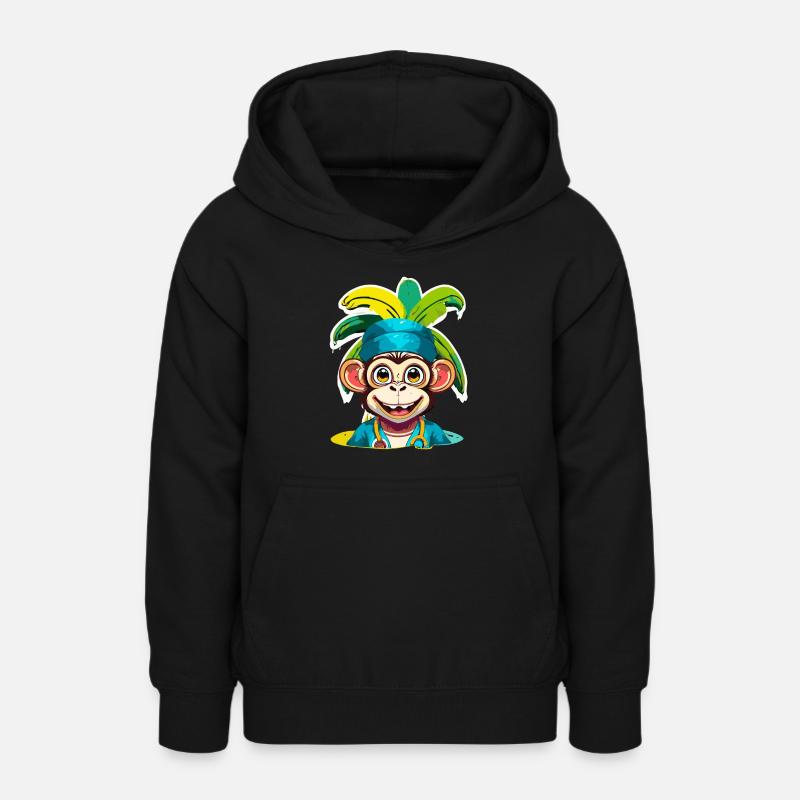 Singe docteur - Sweat à capuche Ado - noir