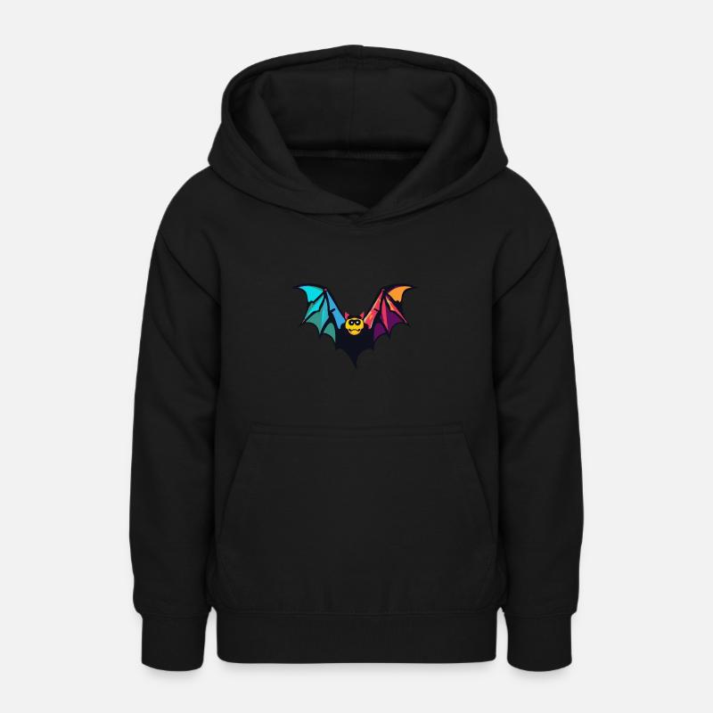Chauve souris - Sweat à capuche Ado - noir