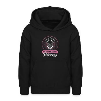 Médecine alternative Médecine chinoise Acupuncture - Sweat à capuche Ado - noir - Devant - AI Model Teenager Male light (155cm)