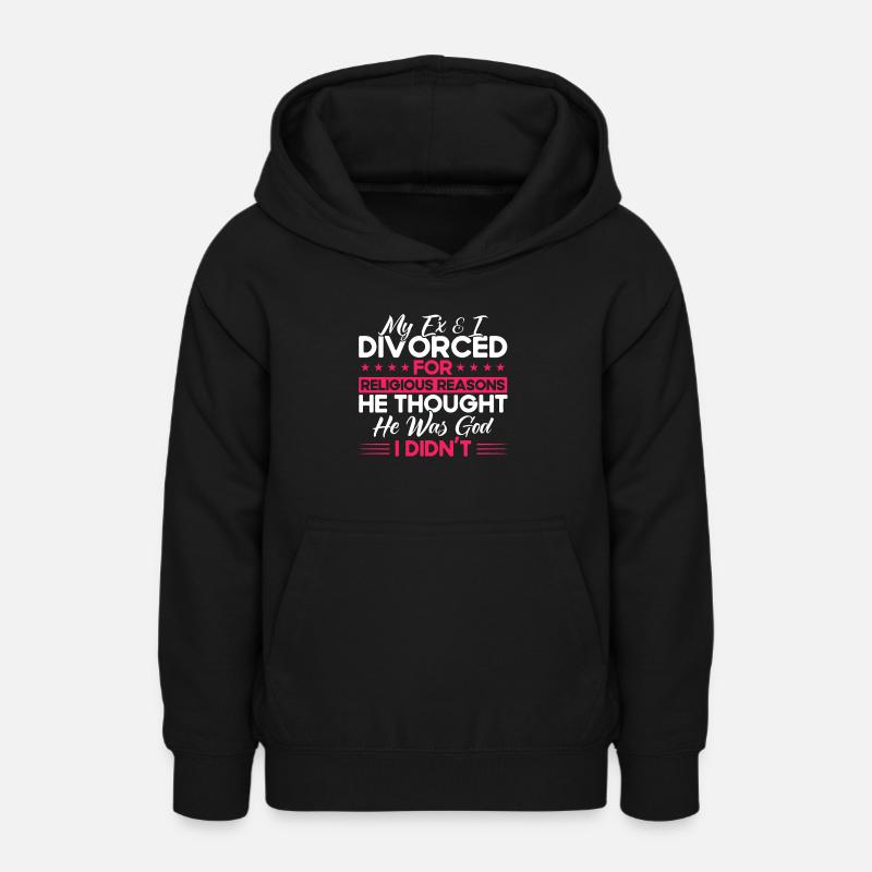 Ex-partenaire Dissolution du mariage Divorce Cadeau - Sweat à capuche Ado - noir