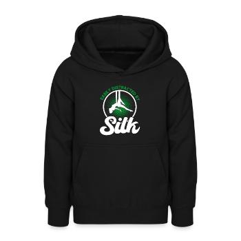 Aerial Silk Aerial Yoga Gymnastinnen Aerial Yoga G - Teenager Hoodie - Schwarz - Vorne - AI Model Teenager Male light (155cm)