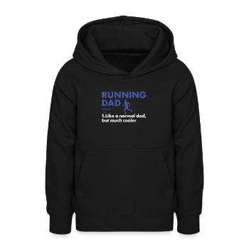 Sports Dad Running - Teen Hoodie - black - Front - AI Model Teenager Male light (155cm)
