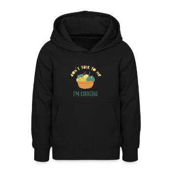 Crochet - Teen Hoodie - black - Front - AI Model Teenager Male light (155cm)