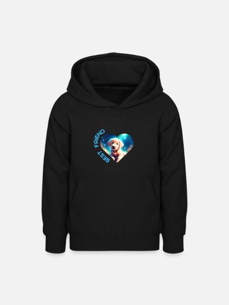 BEST FRIEND - Teenager Hoodie - Schwarz