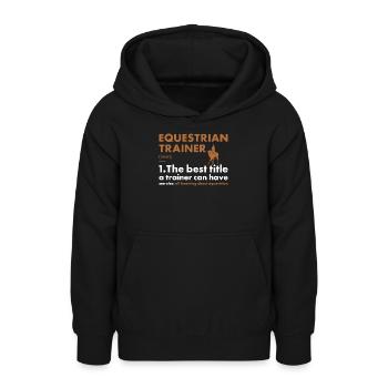Sport Trainer Definition Equestrian - Teenager Hoodie - Schwarz - Vorne - AI Model Teenager Male light (155cm)