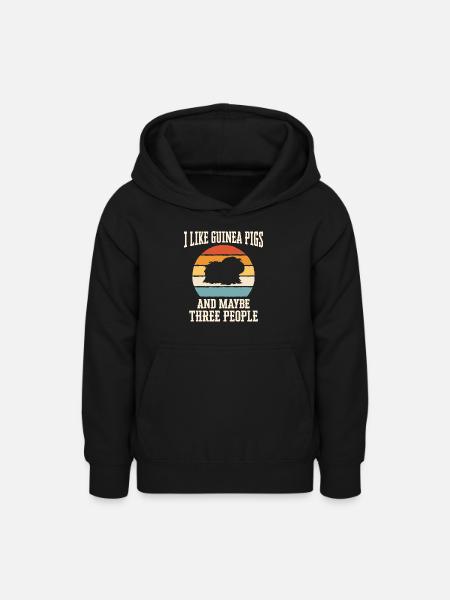 Meerschweinchen - Teenager Hoodie - Schwarz