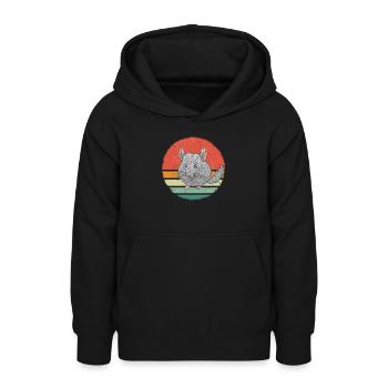Chinchilla Chinchillas Maus - Teenager Hoodie - Schwarz - Vorne - AI Model Teenager Male light (155cm)