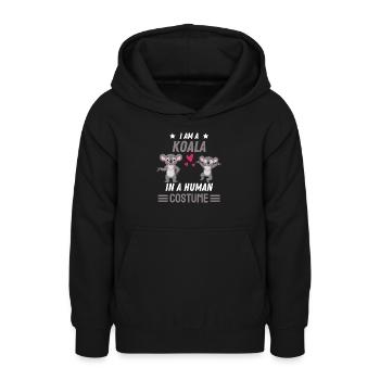 Australien Zoo Tier Kostüm Geschenk Lustiges Koala - Teenager Hoodie - Schwarz - Vorne - AI Model Teenager Male light (155cm)