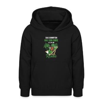 Das Schuften Hat Ein Ende Es Lebe Die Rente - Teenager Hoodie - Schwarz - Vorne - AI Model Teenager Male light (155cm)
