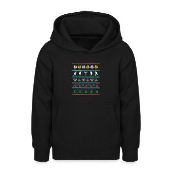 Sport X-Mas Christmas Field Lacrosse - Teenager Hoodie - Schwarz - Vorne - AI Model Teenager Male light (155cm)
