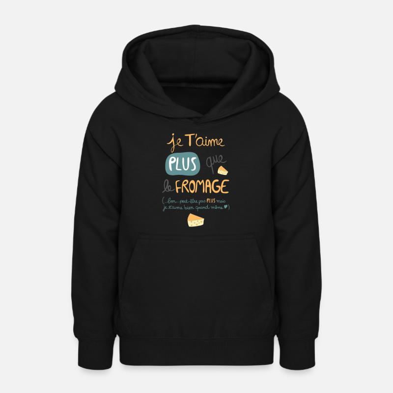 fromage - Sweat à capuche Ado - noir