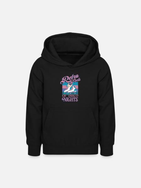 Rollerskater Party Retro Feels Of Disco Night Gift - Teenager Hoodie - Schwarz