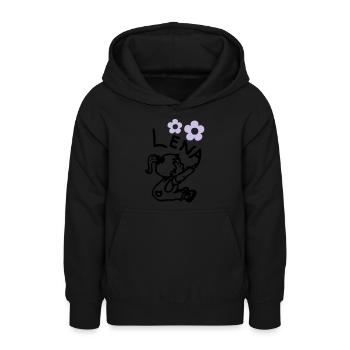 naamlena1 - Sweat à capuche Ado - noir - Devant - AI Model Teenager Male light (155cm)