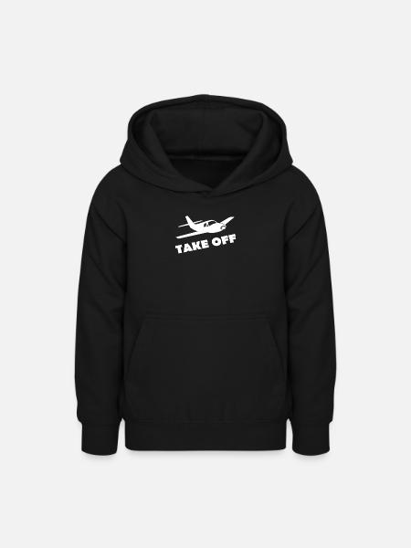 TAKE OFF - Teenager Hoodie - Schwarz